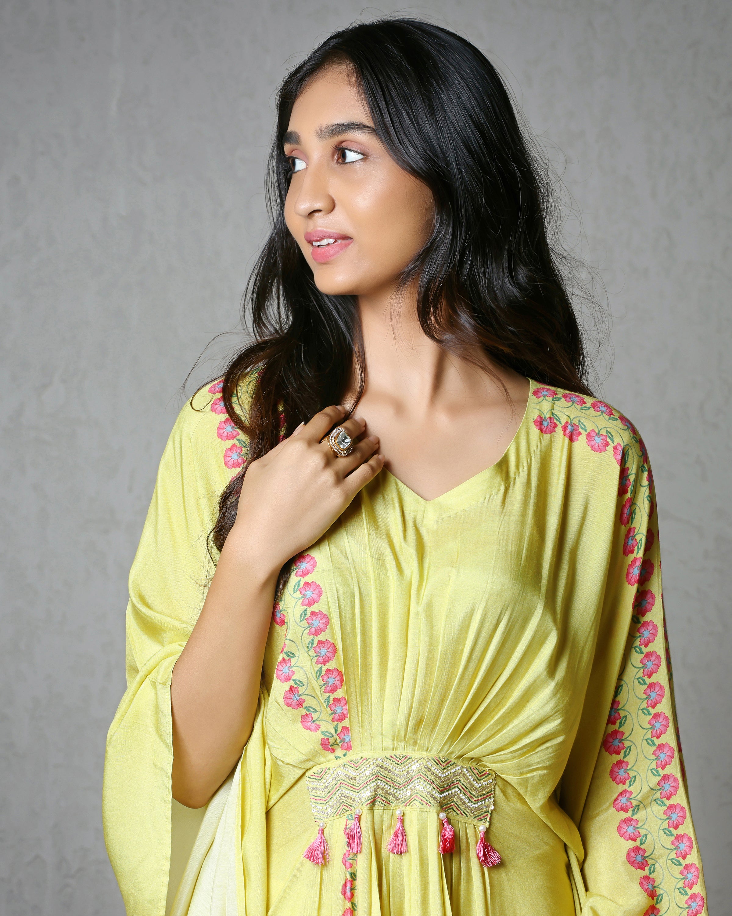 Lemon Yellow Kaftan