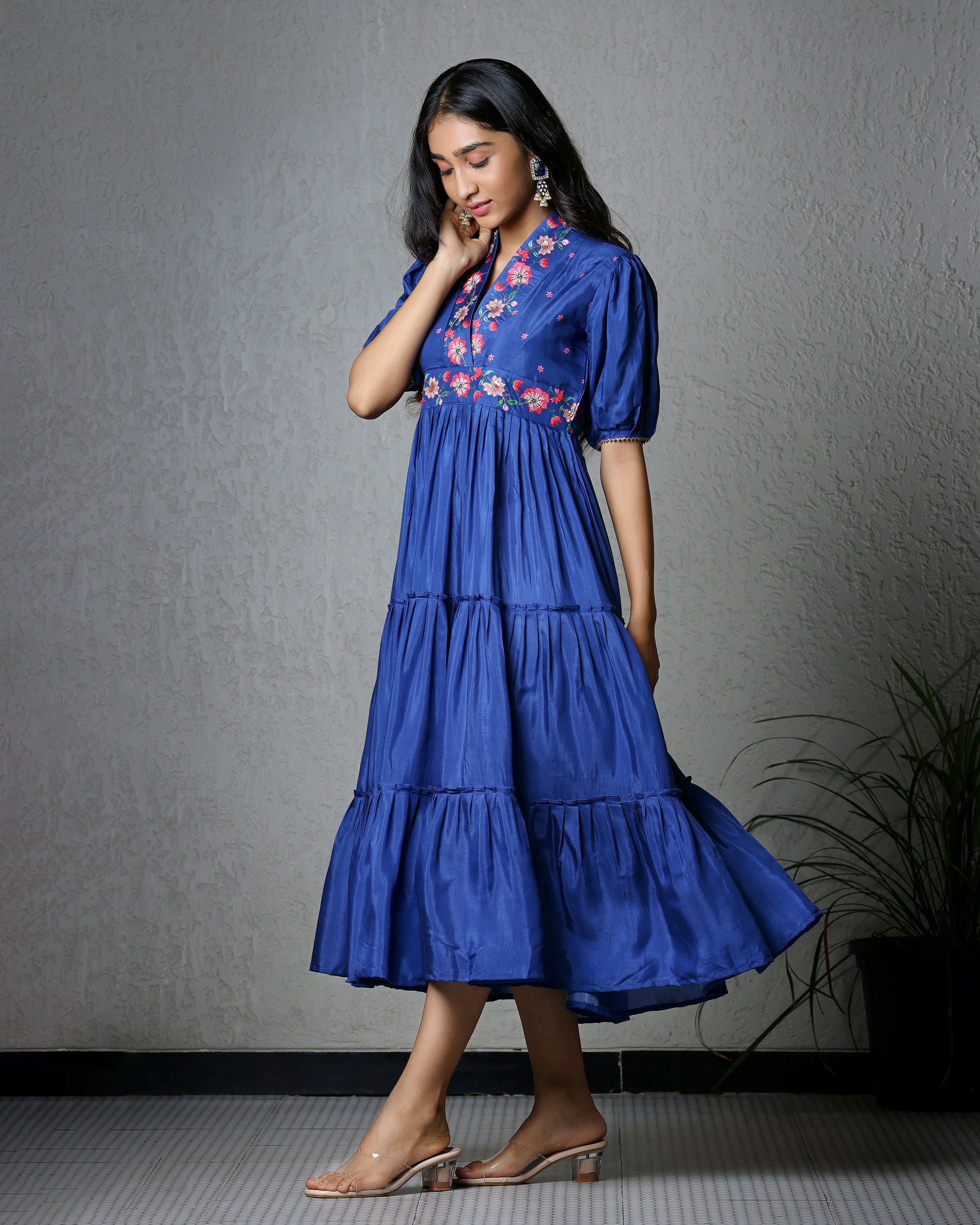 Midnight Blue Tired Dress