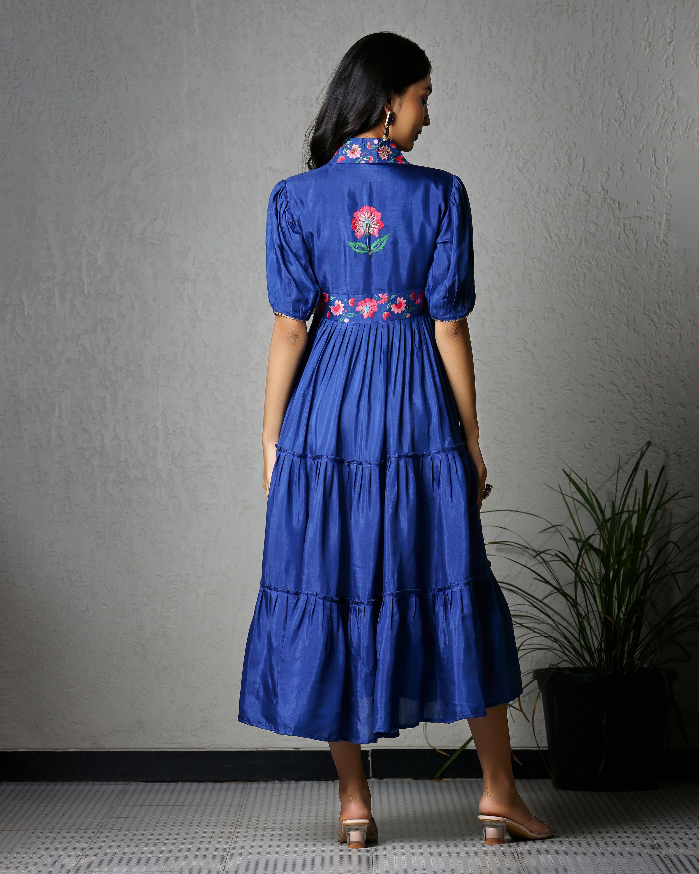 Midnight Blue Tired Dress