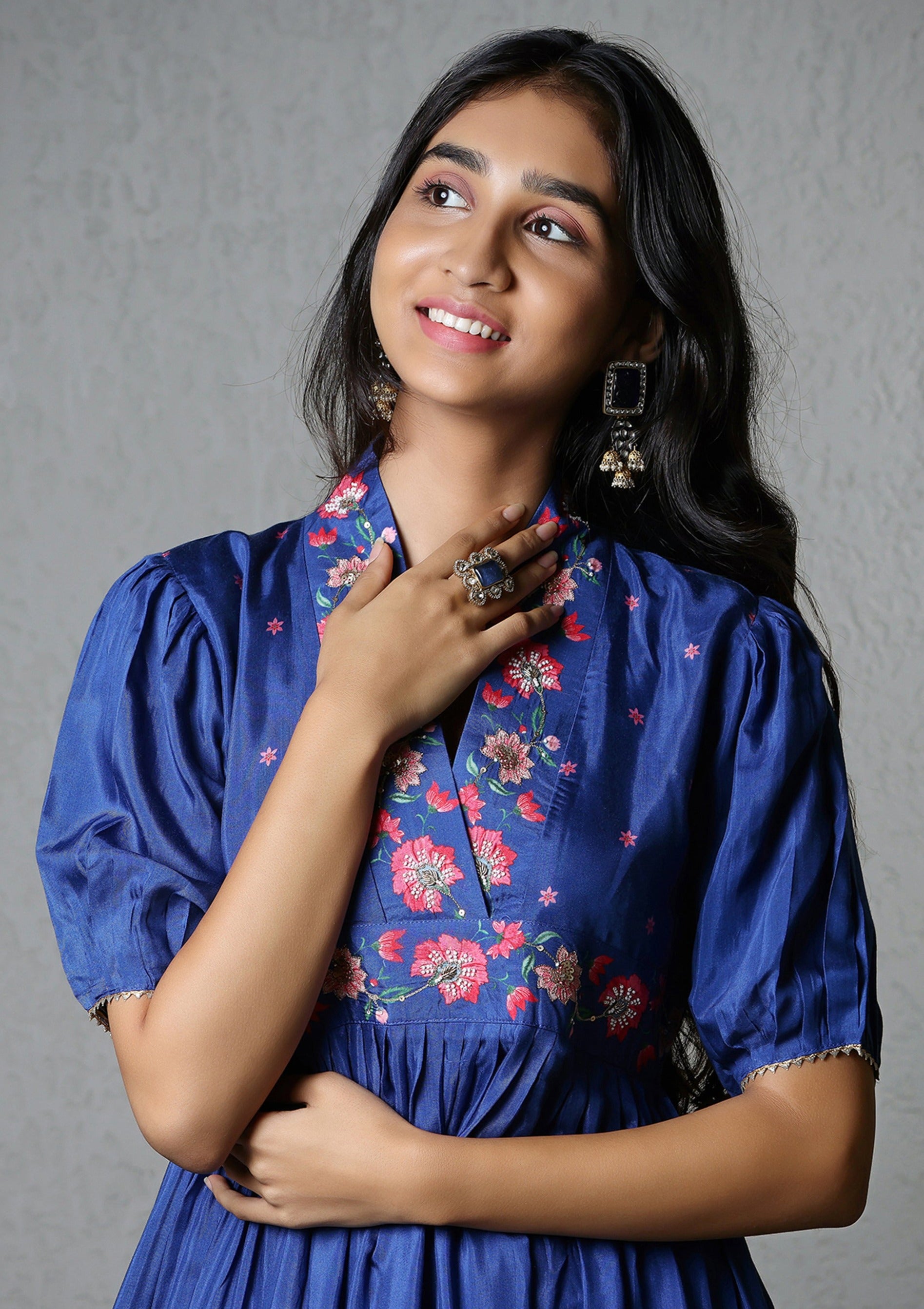 Midnight Blue Tired Dress