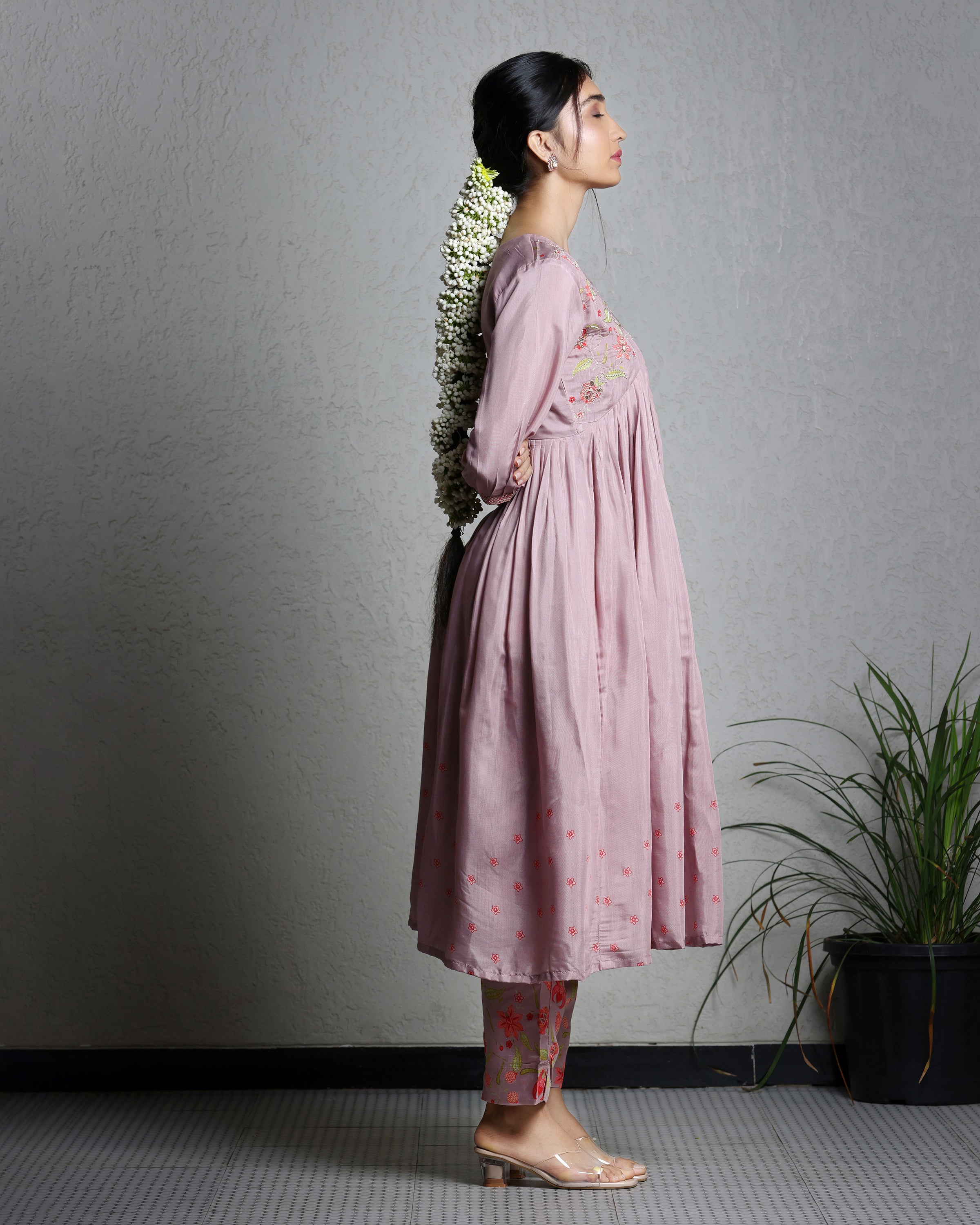 Flamingo Pink Kurta and Pant Set