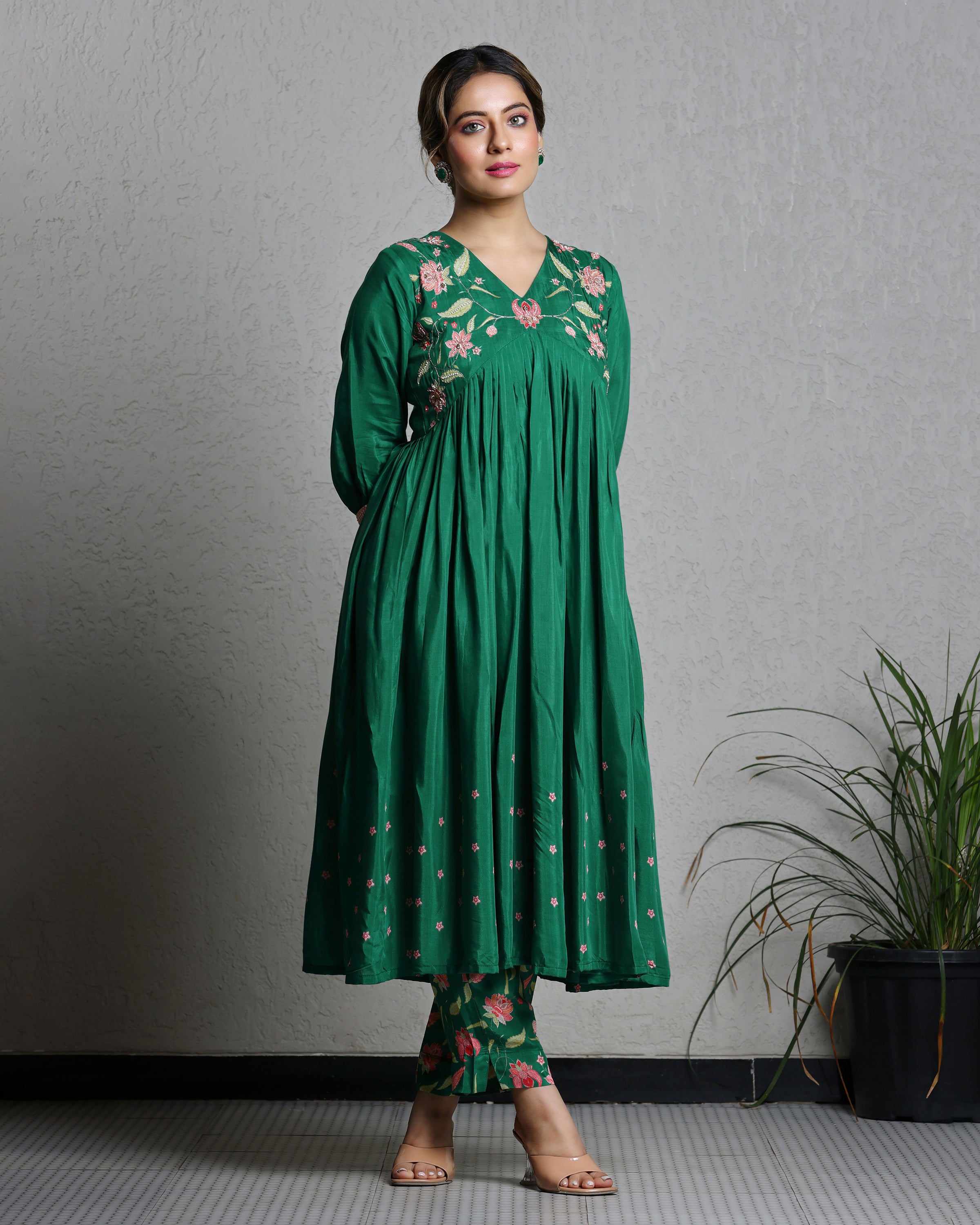 Jade Green Kurta and Pant Set