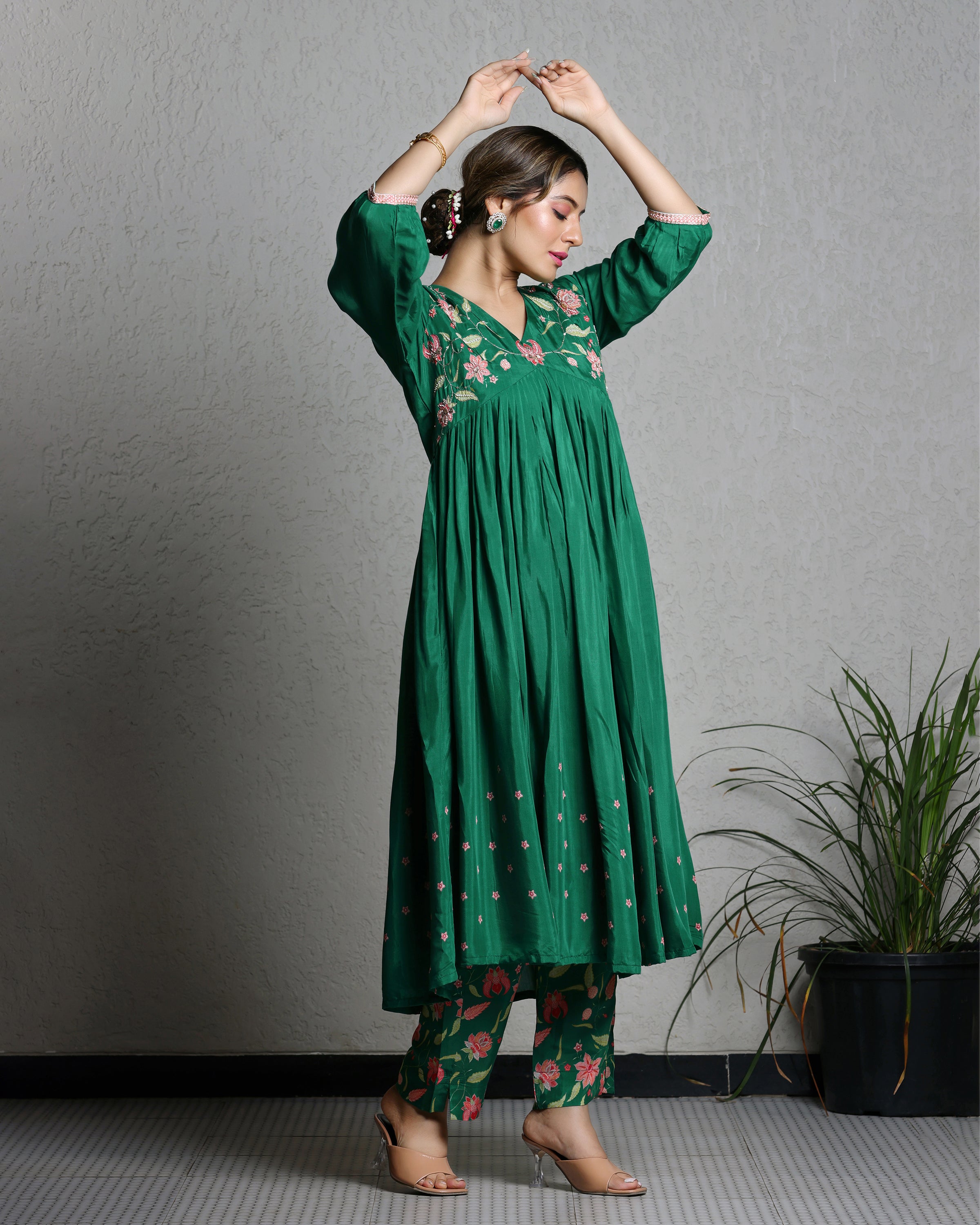 Jade Green Kurta and Pant Set