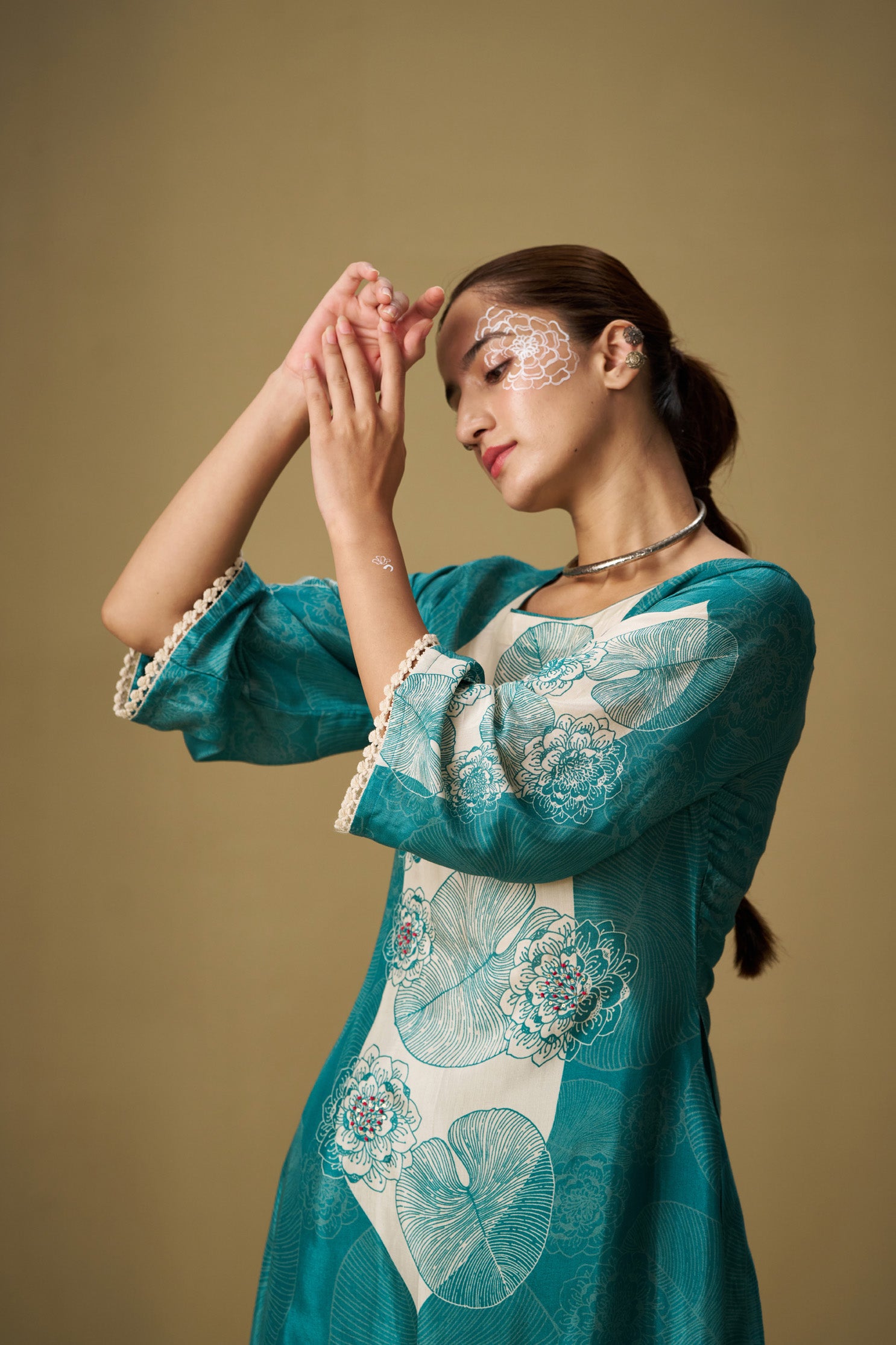 Ocean Green Pakistani Set