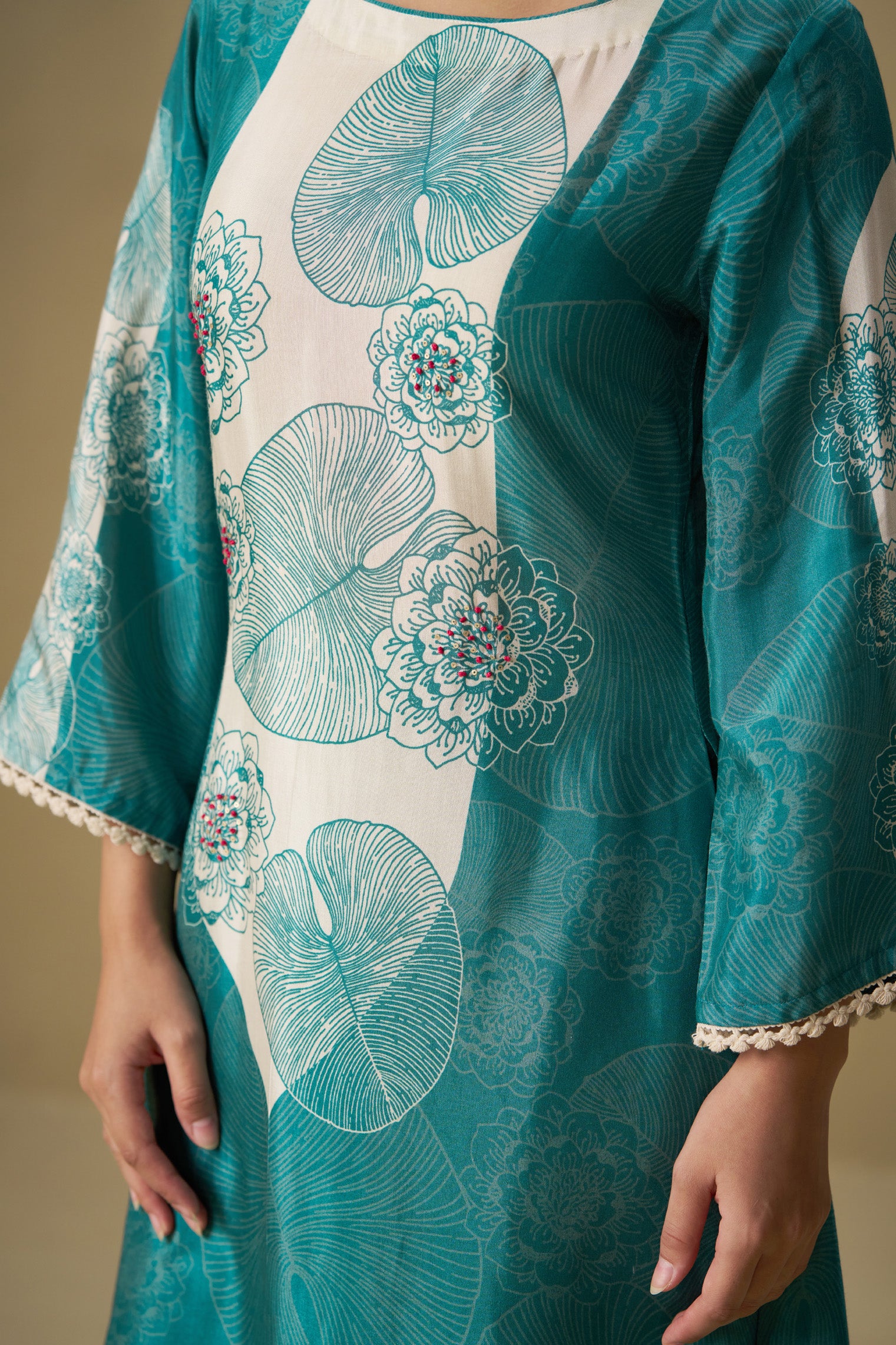 Ocean Green Pakistani Set