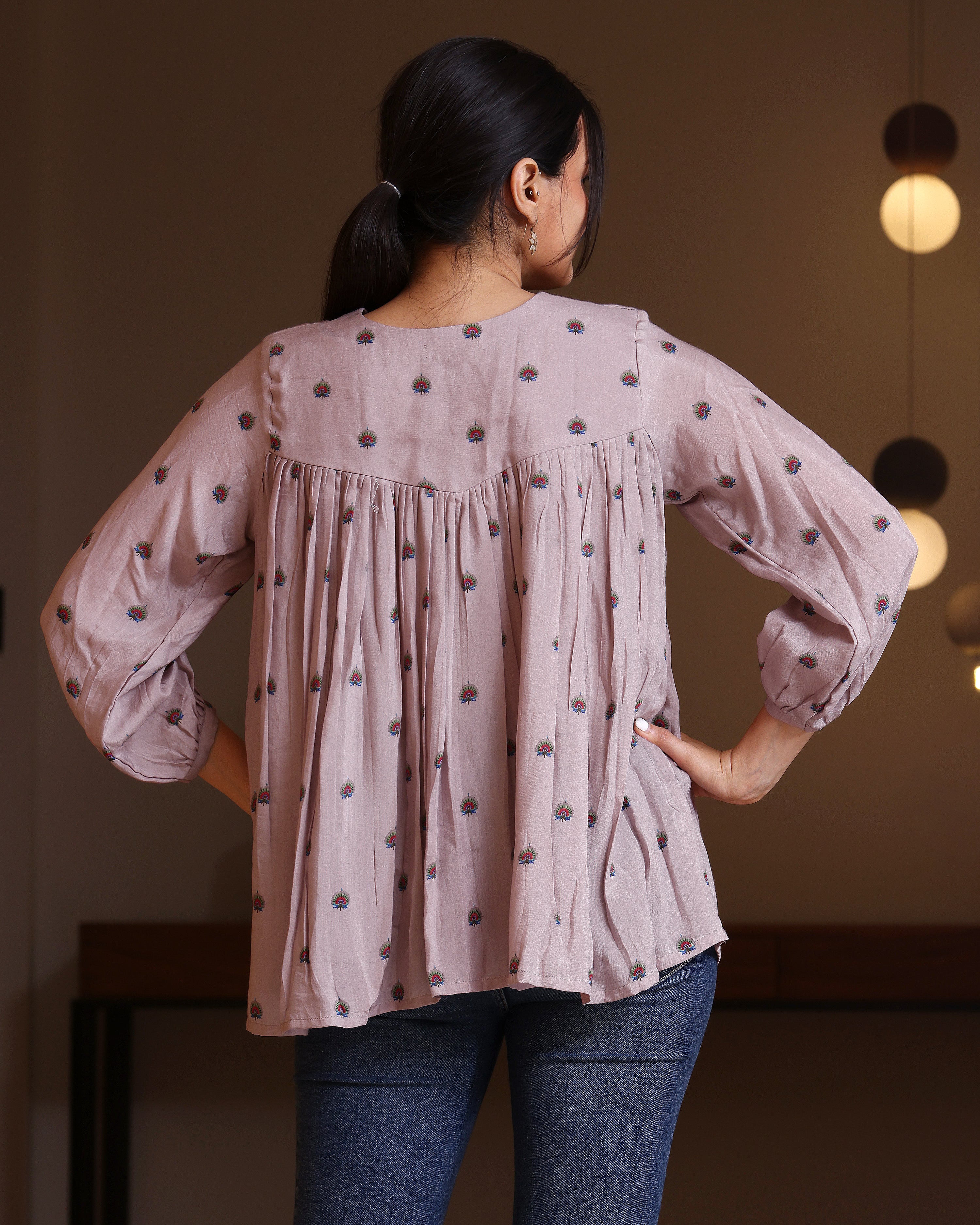 Mayura - Onion Pink Flared Top