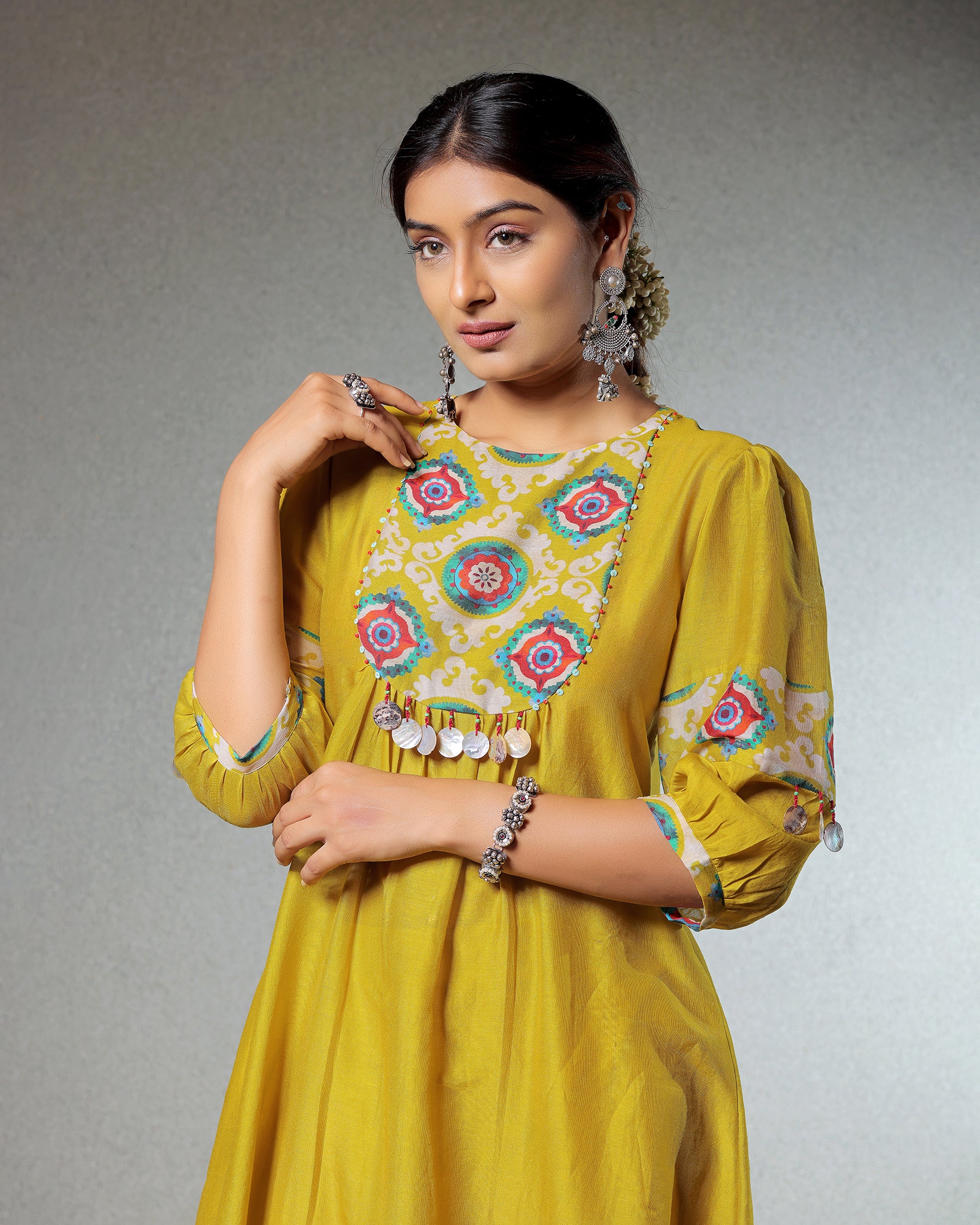 Taskeen Daffodil Yellow Pakistani Set