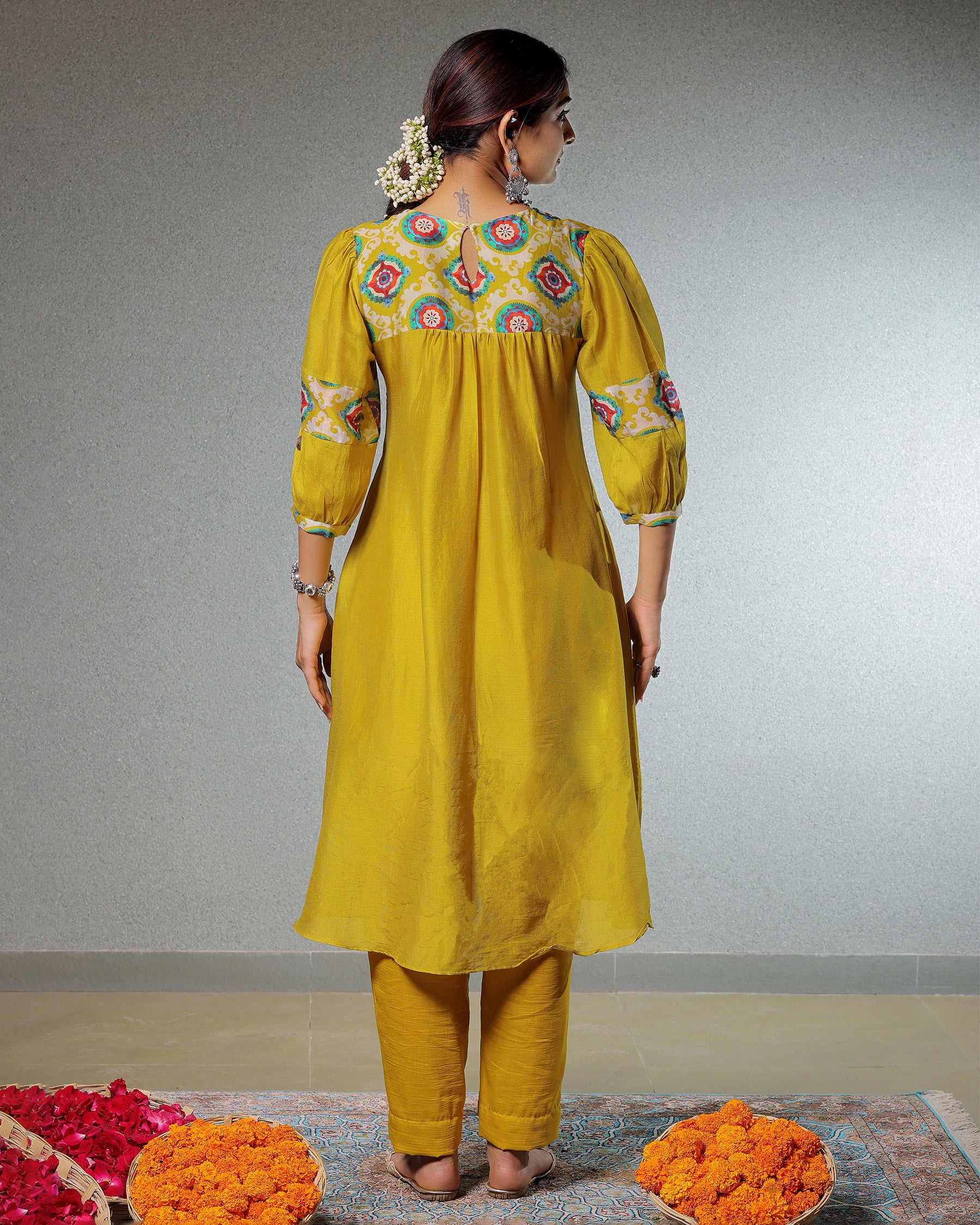 Taskeen Daffodil Yellow Pakistani Set