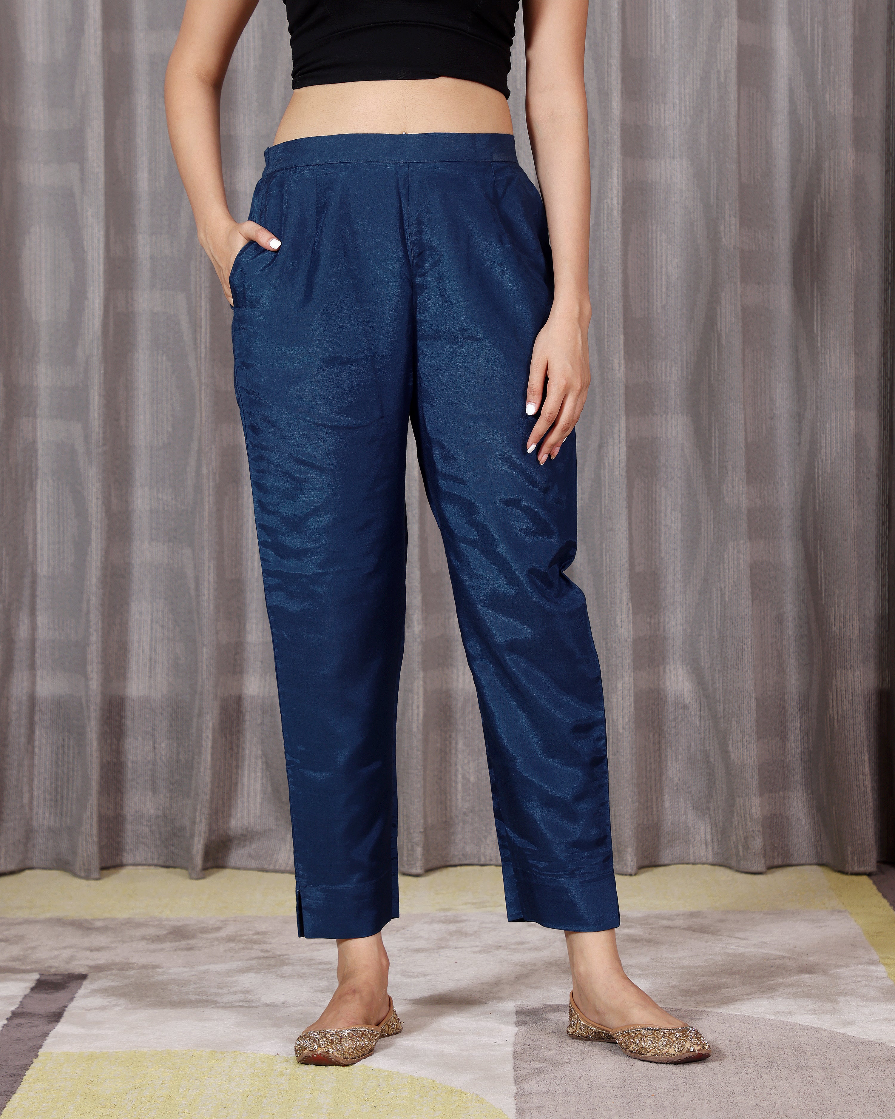 Jasmine - Navy Blue 3 Pcs Set