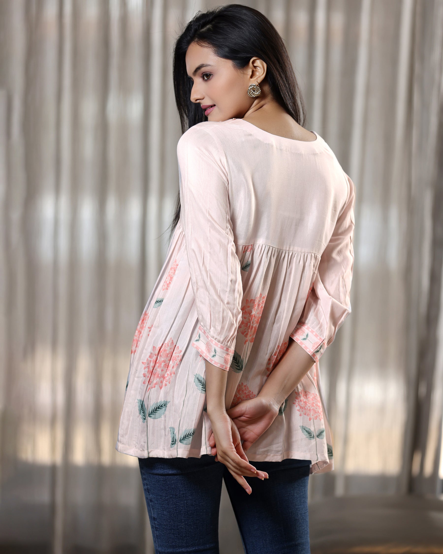 Hydrangea - Ice Peach Tunic