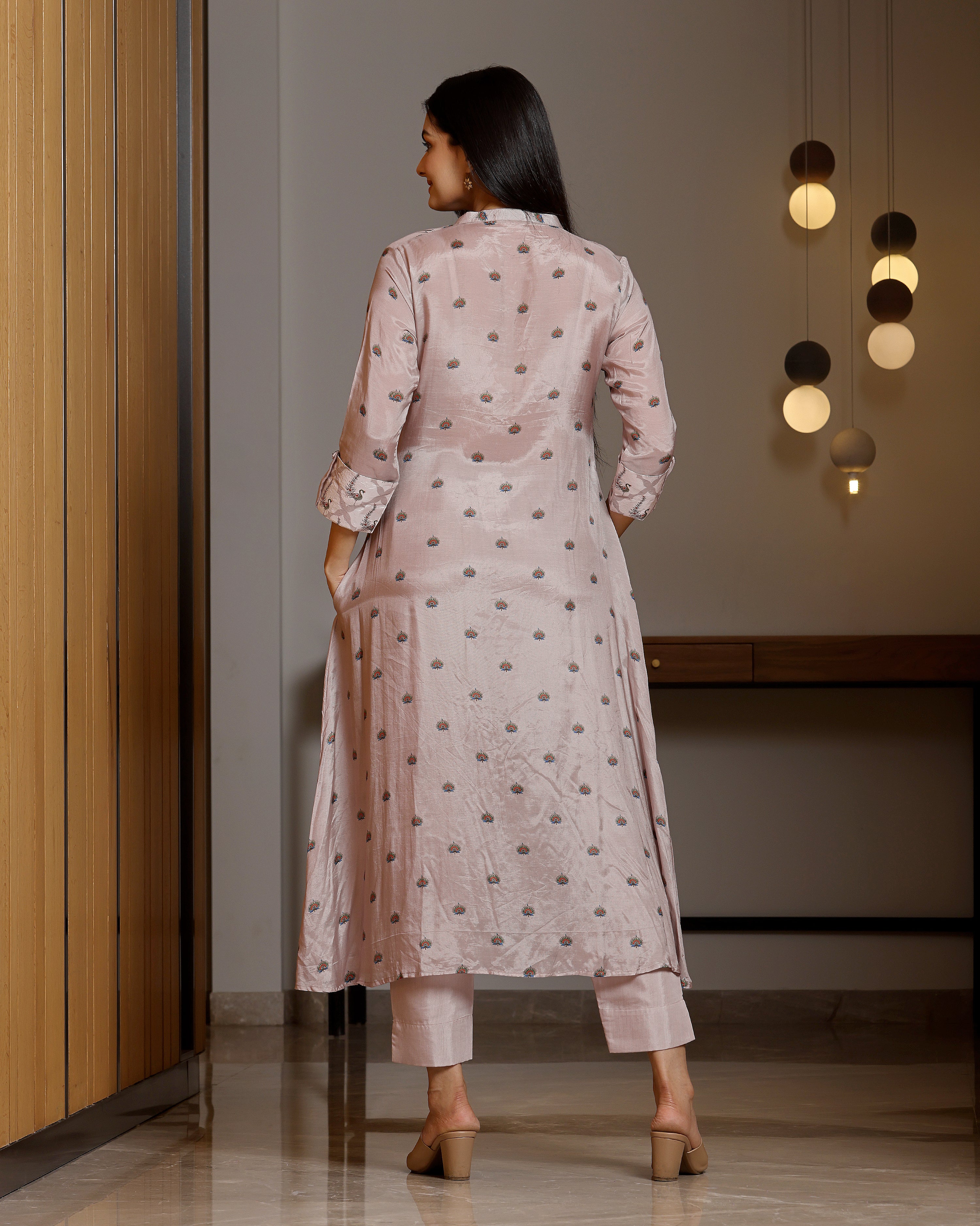 Mayura - Onion Pink Pintuck Dress