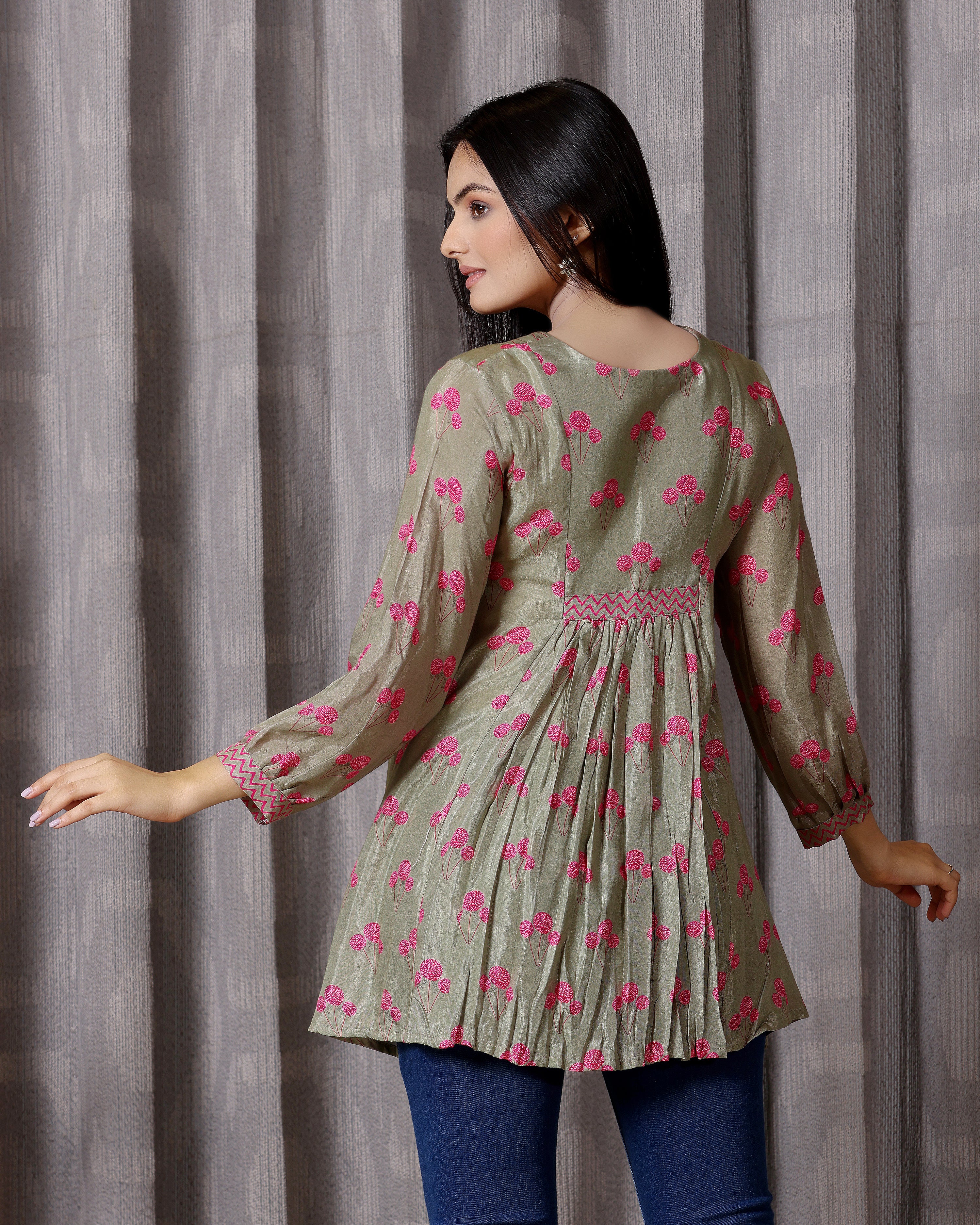 Dahlia - Earth Green Tunic