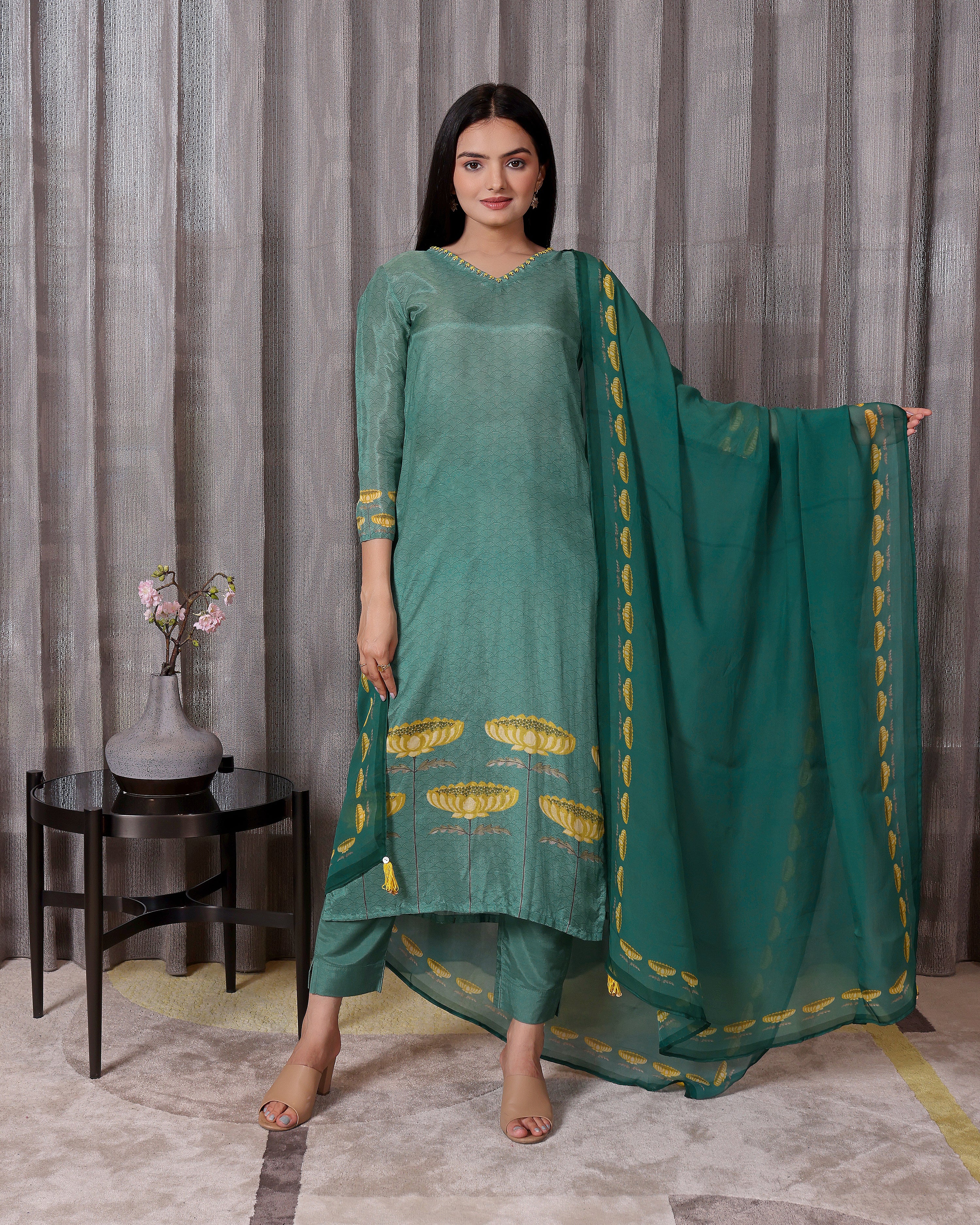 Padma - Jade Green 3 Pcs Set