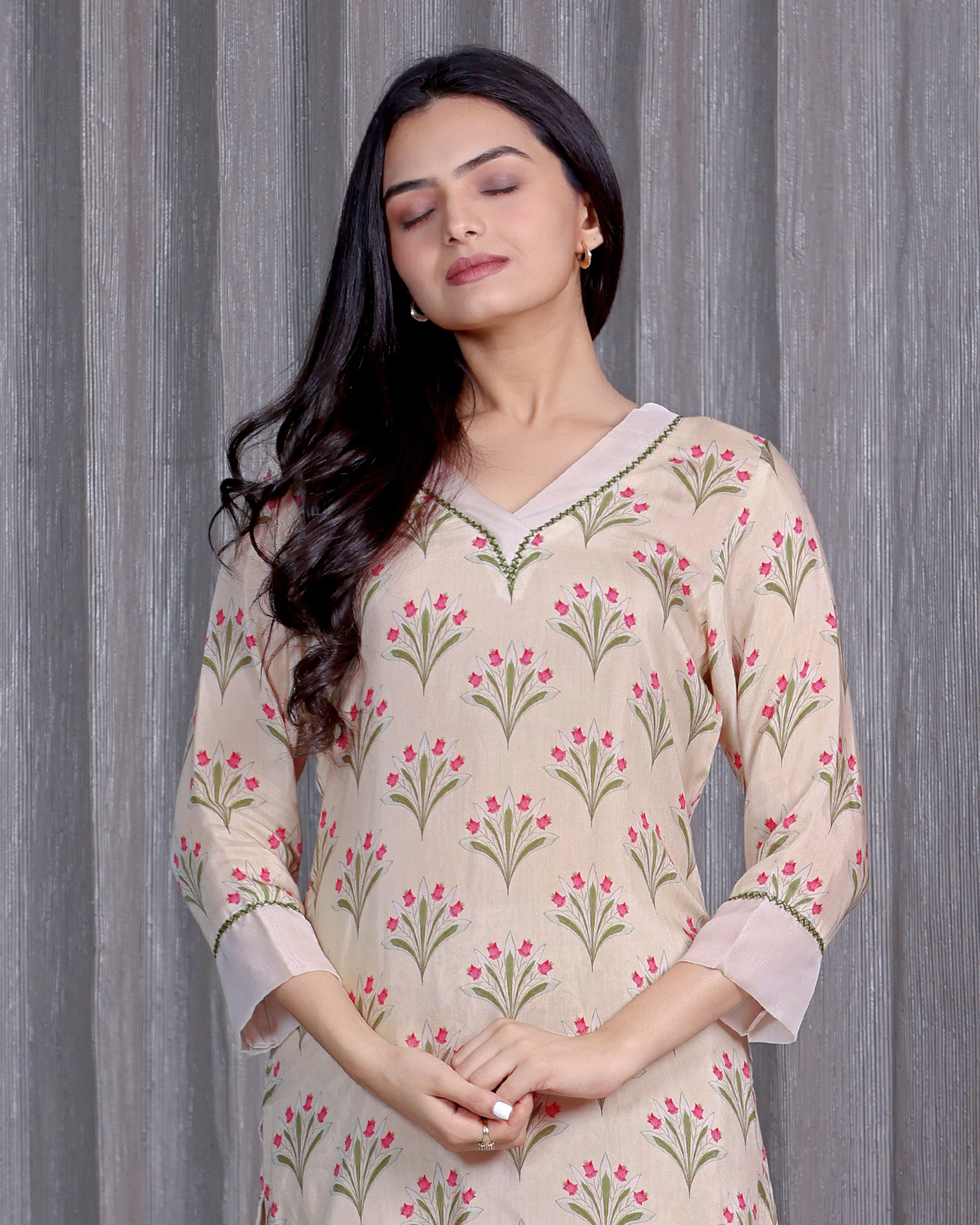 Gulab - Shell White 3 Pcs Set