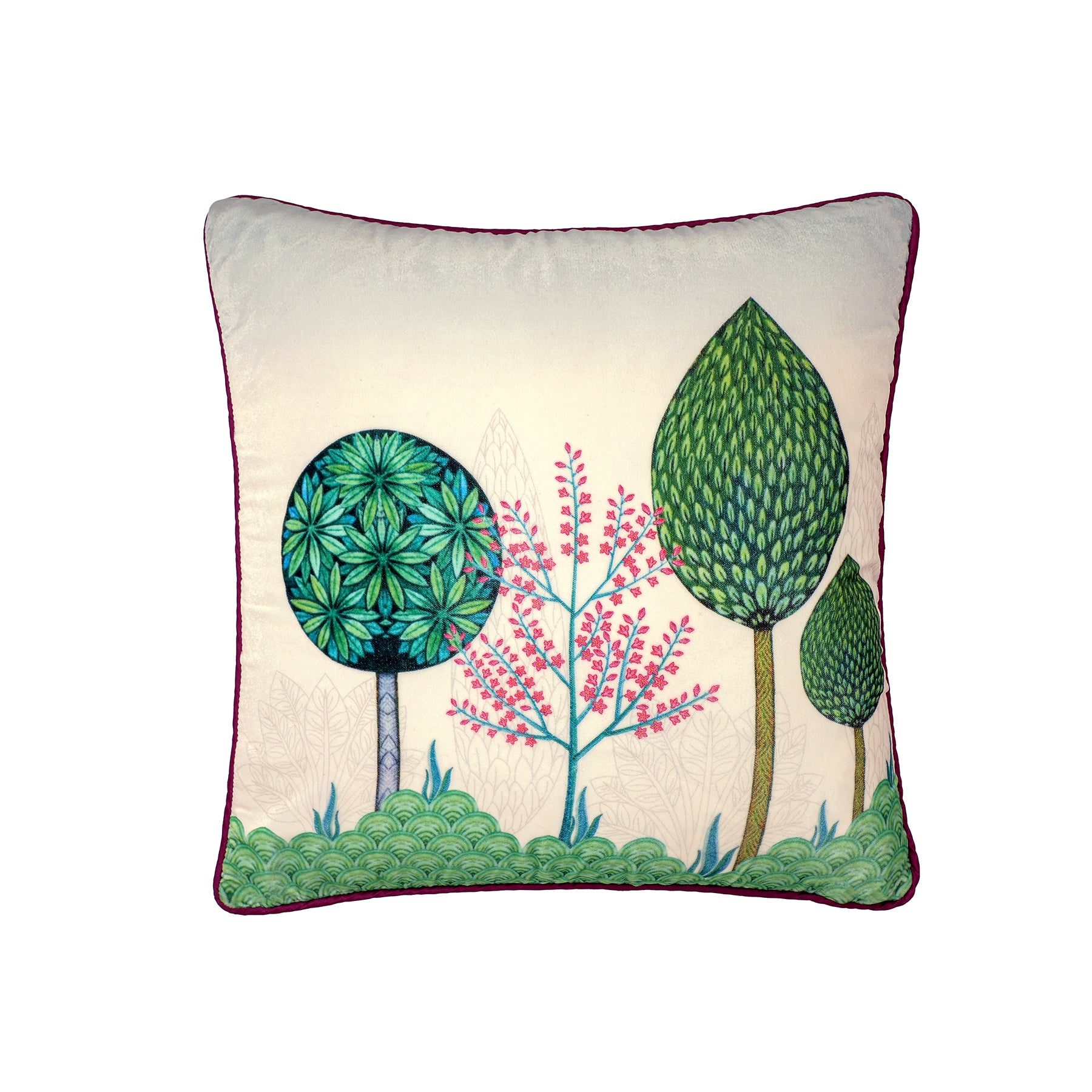 Tree Of Life Velvet Cushion