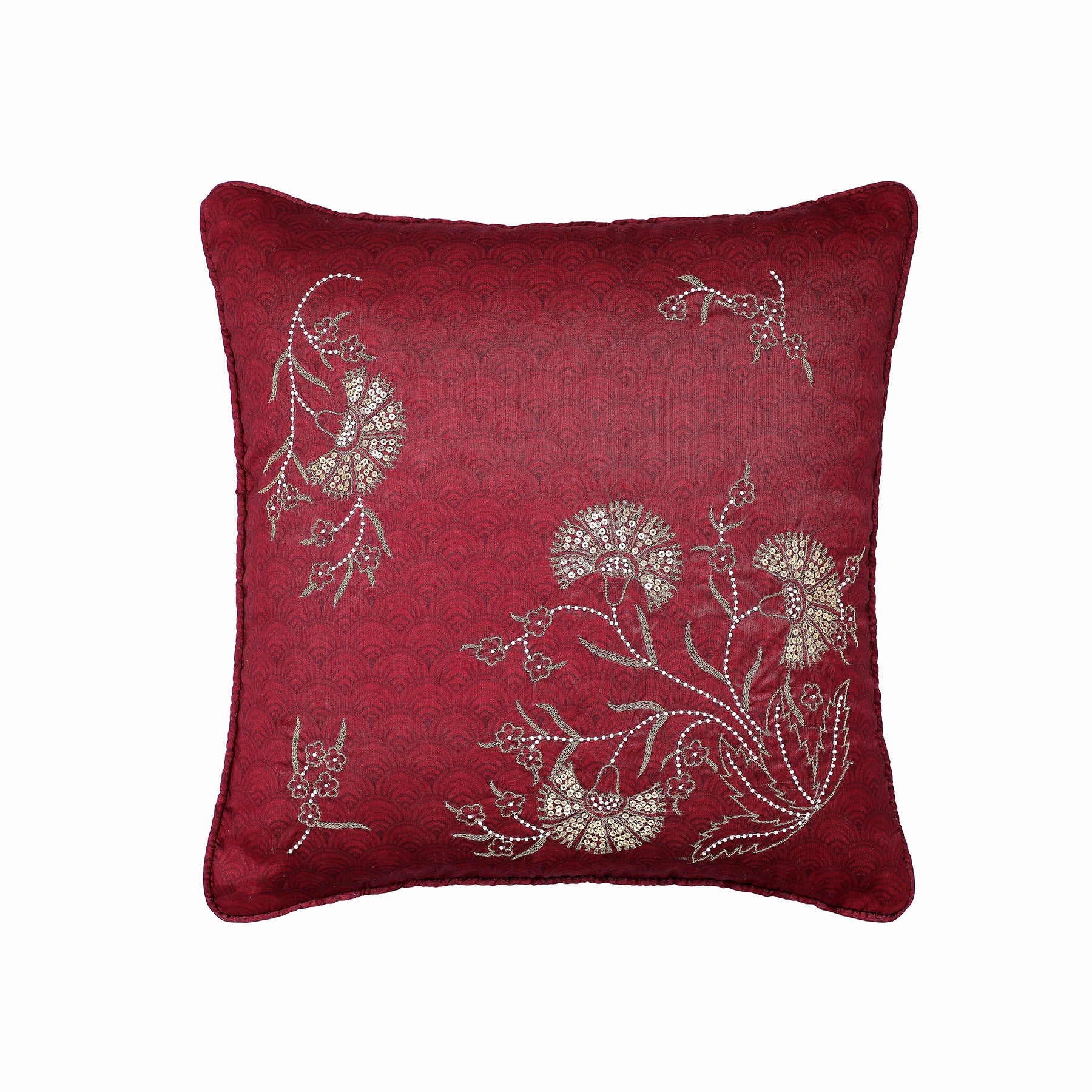 Chandni Silk Hand Work Cushion